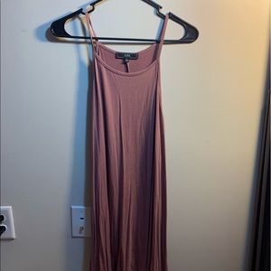 flowy muddy purple dress